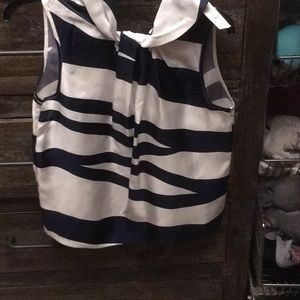 Barbara Jean navy and white sleevless. Size 6